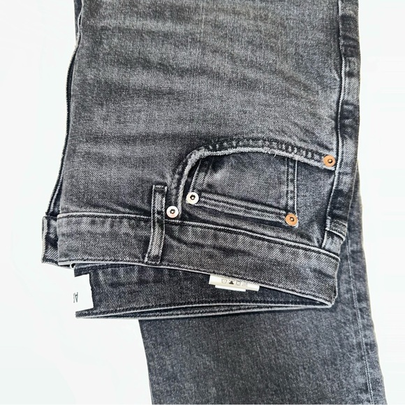 Agolde Hi-Rise Stovepipe Black Women's Jeans - Picture 9 of 12